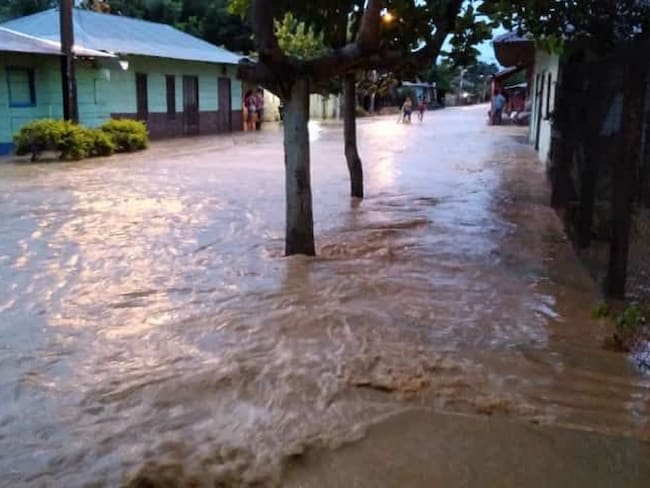 Inundaciones en Guasimal. Foto: cortesía comunidad de Guasimal.