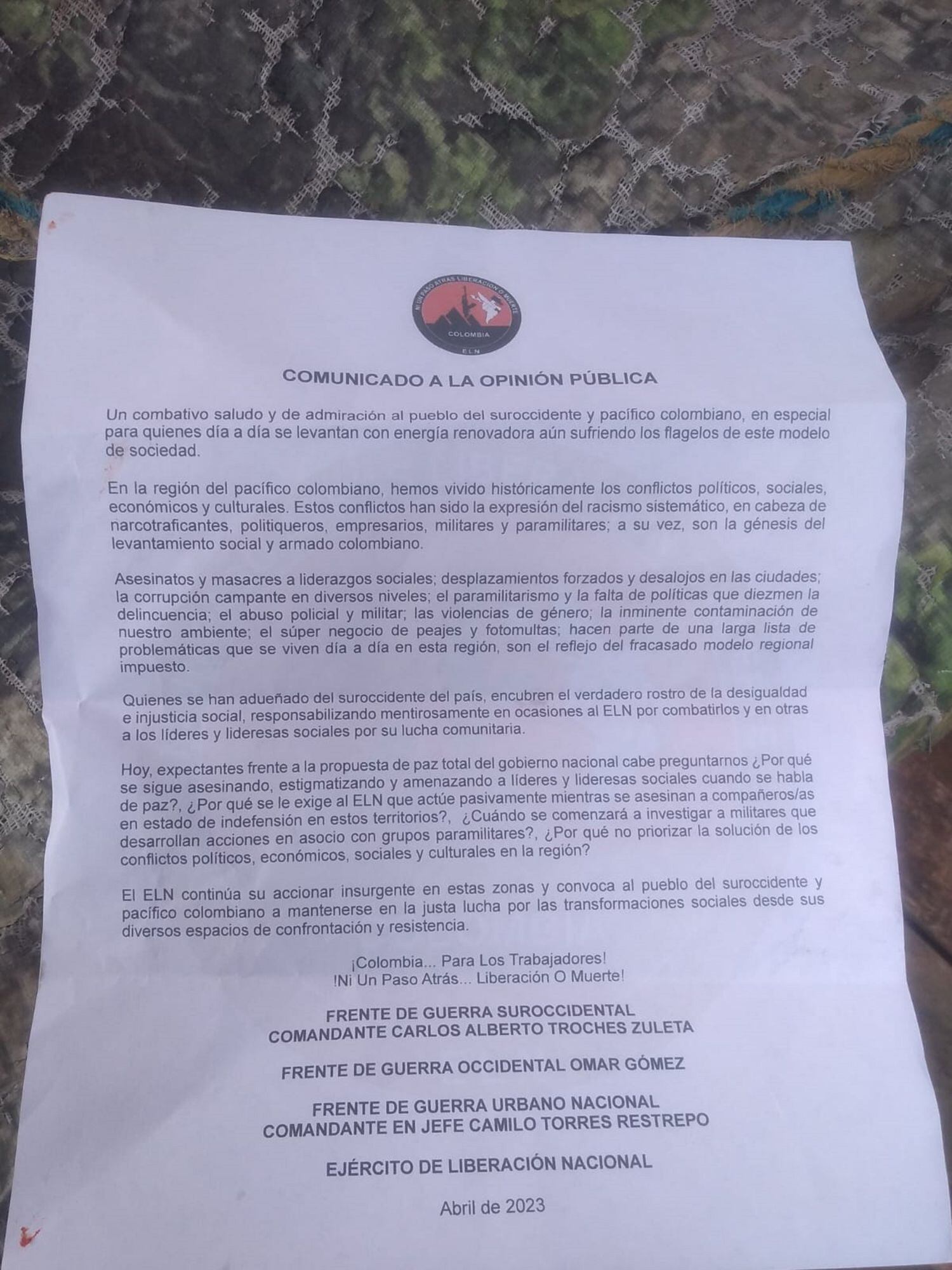 Las autoridades de la capital vallecaucana hicieron un llamado de calma a los comerciantes y a la ciudadanía en general. Foto: Cortesía.