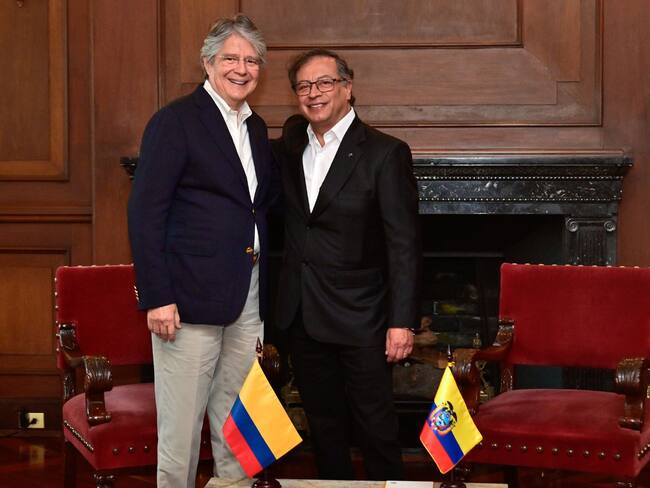 Presidentes de Ecuador y Colombia, Guillermo Lasso y Gustavo Petro. Foto. Presidencia de la República