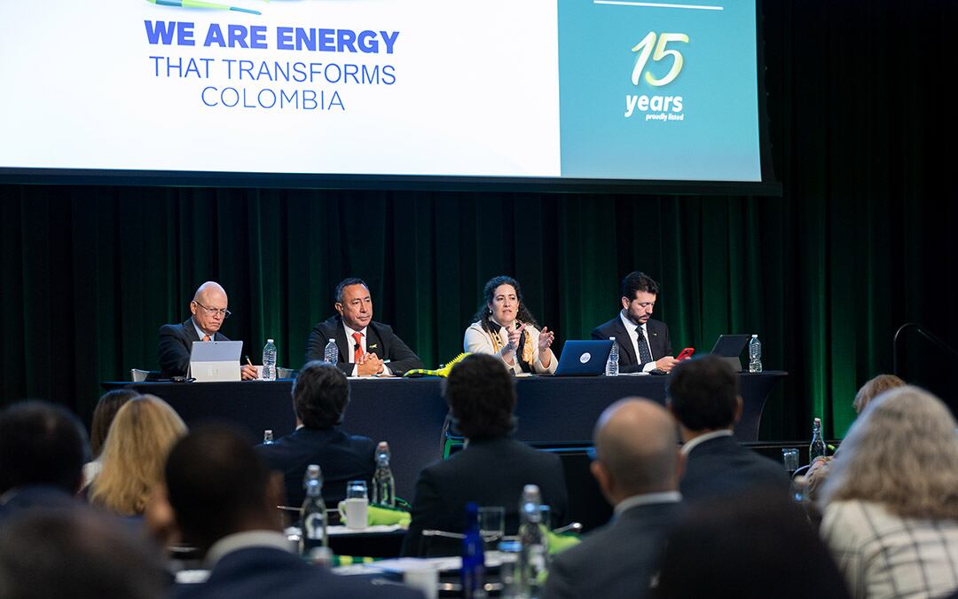 En la conmemoración de los 15 años de la inscripción de la acción de Ecopetrol en la bolsa de Valores de Nueva York, el presidente del Grupo Ecopetrol, Ricardo Roa Barragán, presentó los ajustes de la estrategia de la compañía.