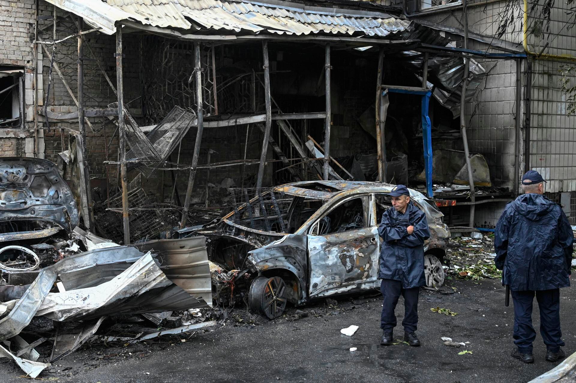 A 28 subió el número de muertos en Kiev por el ataque ruso con drones y misiles. (Rusia, Ucrania, Kiev) EFE/EPA/DANYLO ANTONIUK