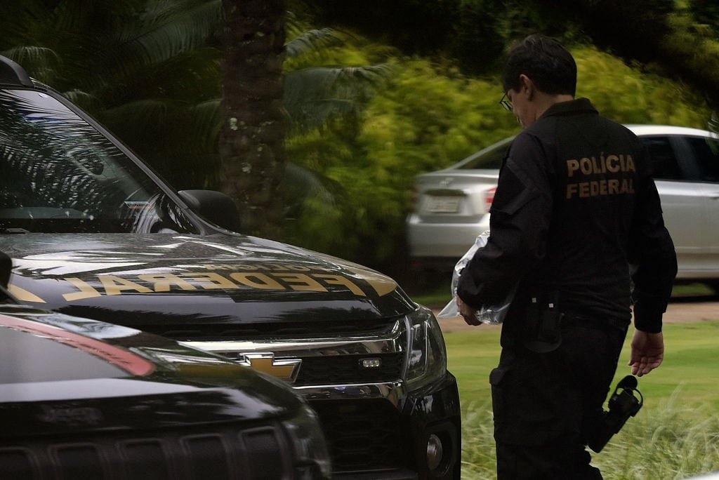 Policía de Brasil. (Photo by DOUGLAS MAGNO / AFP) (Photo by DOUGLAS MAGNO/AFP via Getty Images)