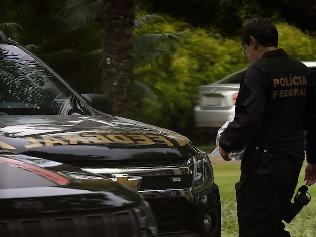 Policía de Brasil. (Photo by DOUGLAS MAGNO / AFP) (Photo by DOUGLAS MAGNO/AFP via Getty Images)