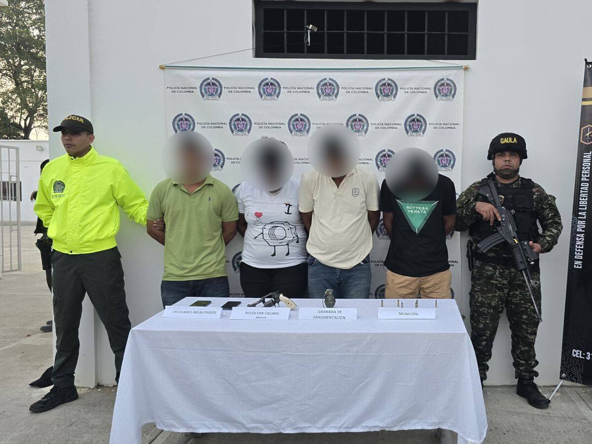 Capturan a cuatro presuntos extorsionistas del Clan del Golfo en Ciénaga de Oro, Córdoba