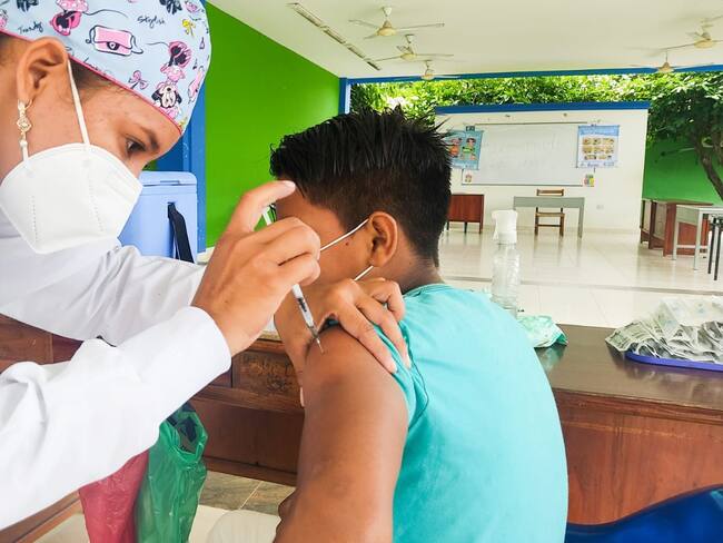 En un 70% ha bajado el ritmo de vacunación en Montería. Foto: cortesía.