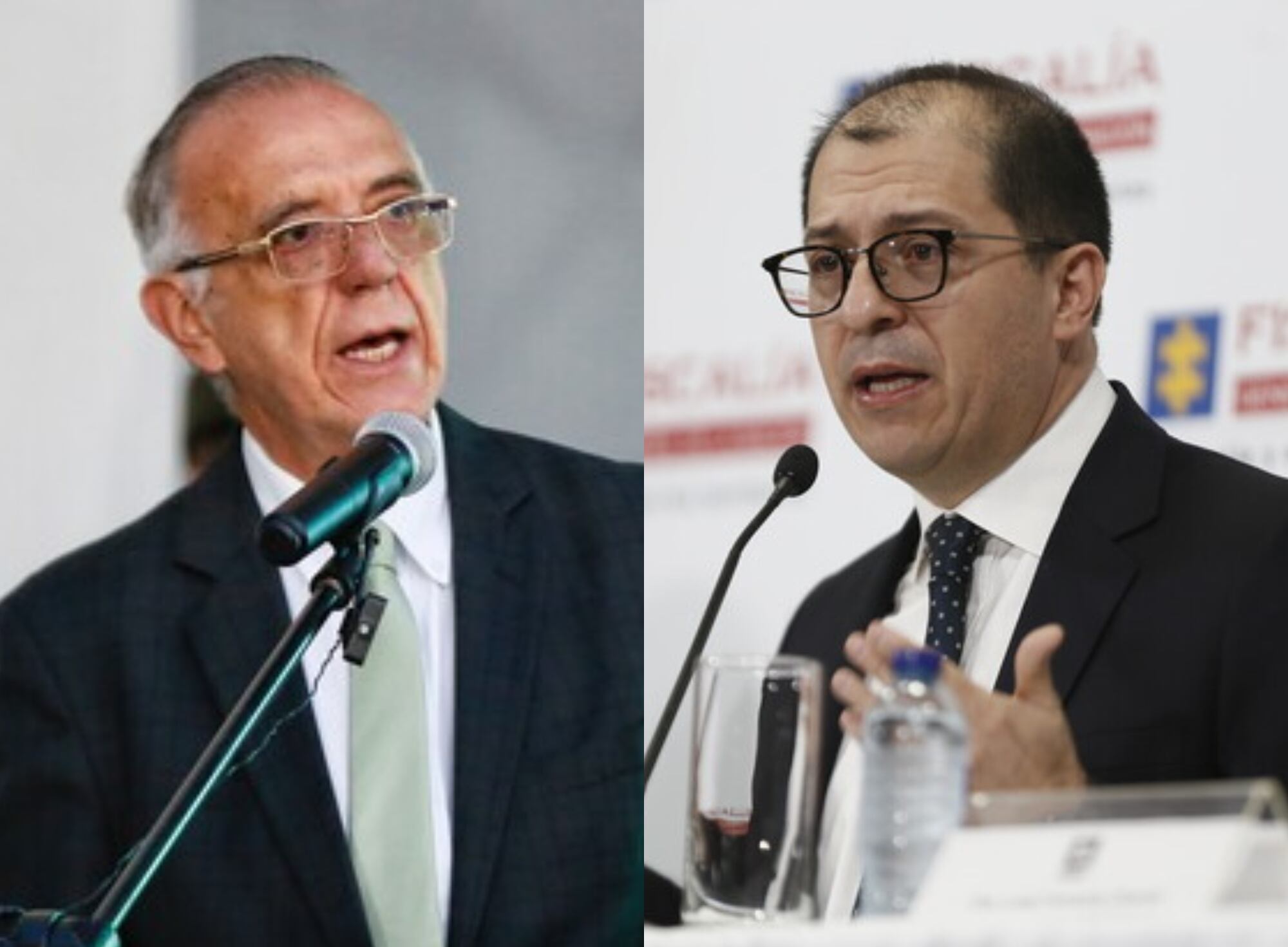 Iván Velásquez y Francisco Barbosa. Fotos: (Colprensa - Lina Gasca)