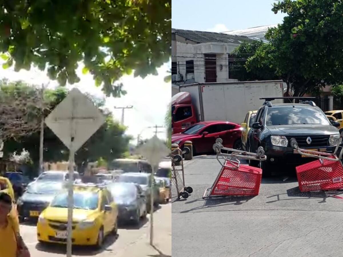 Caos vehicular por bloqueos de la comunidad contra la empresa Air-e