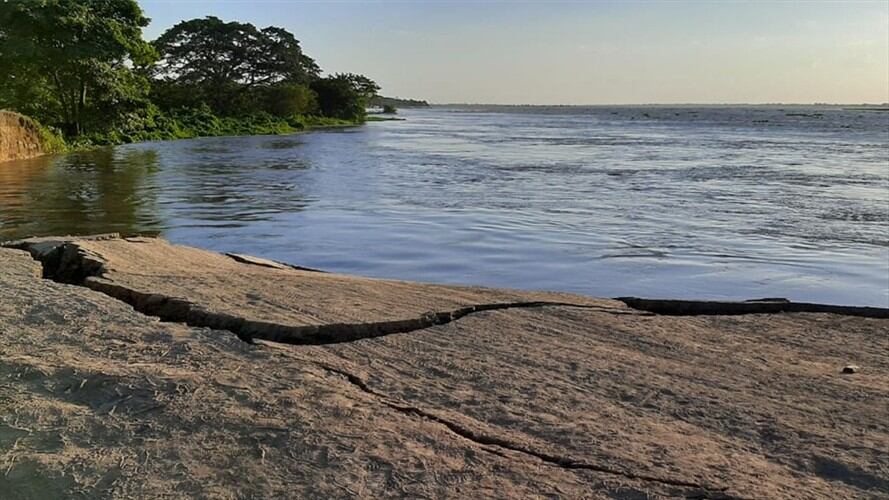 Salamina nuevamente al borde de la inundación. Foto: Veeduría Salamina