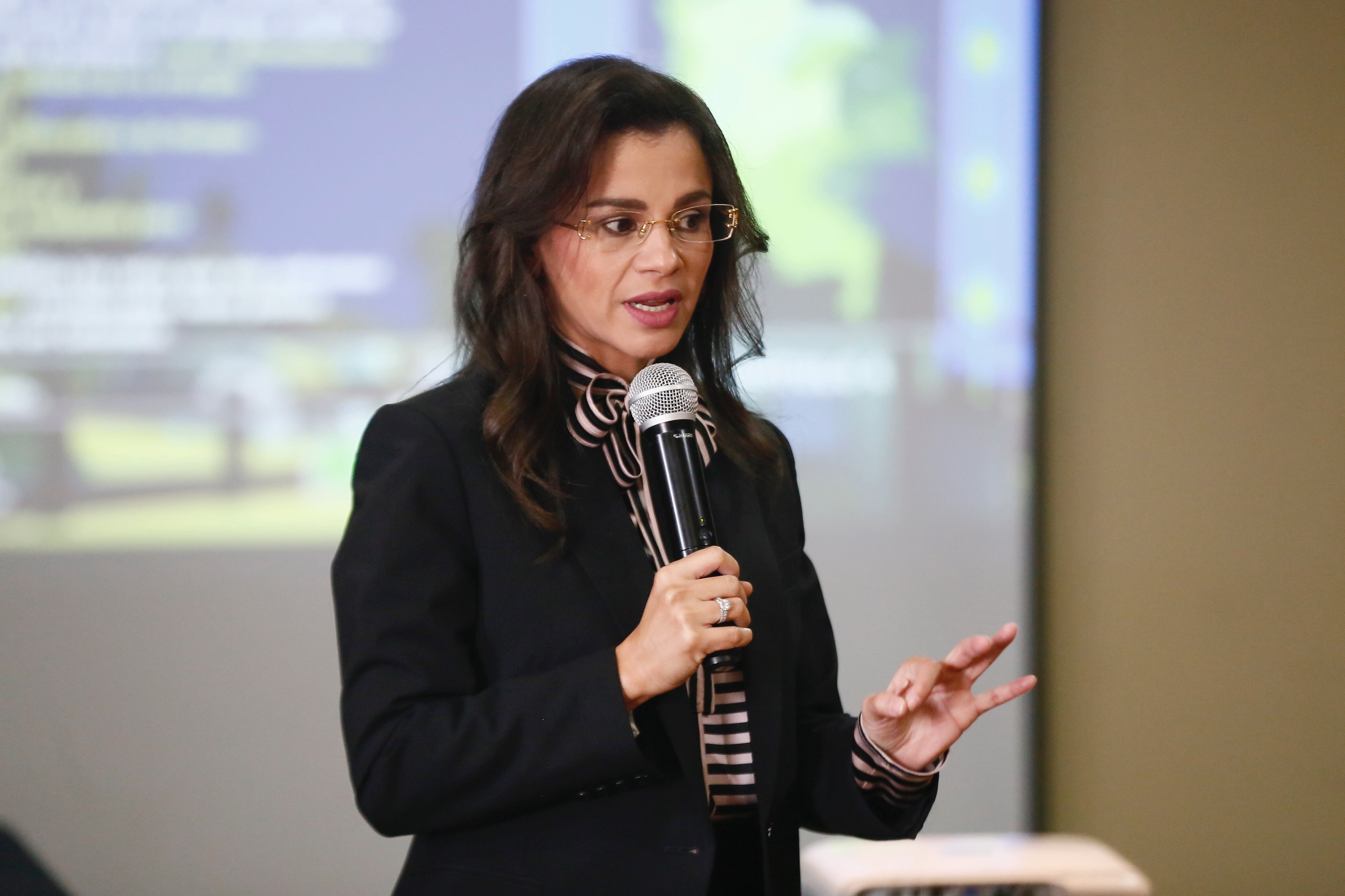 La presidenta de Naturgas, Luz Stella Murgas. Foto: Colprensa - Lina Gasca.