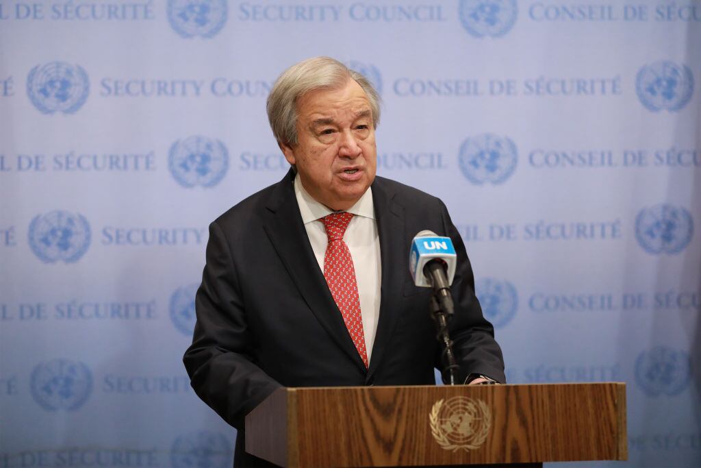 Secretario general de la ONU Antonio Guterres. (Photo by Liao Pan/China News Service/VCG via Getty Images)