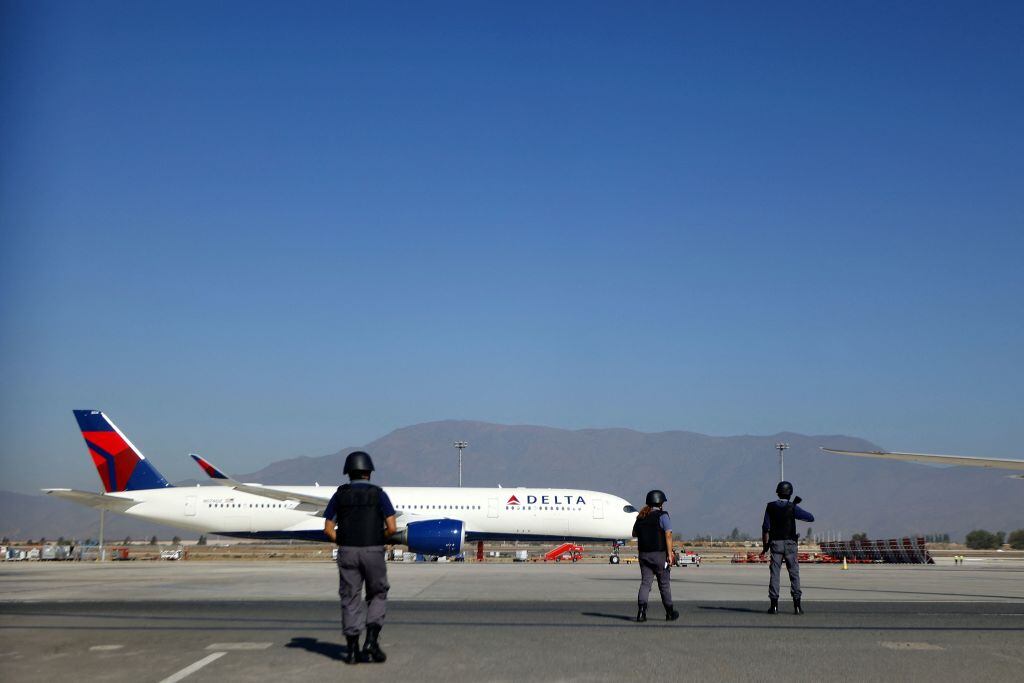Aeropuerto de Santiago. Foto: Karin Pozo / AFP via Getty Images