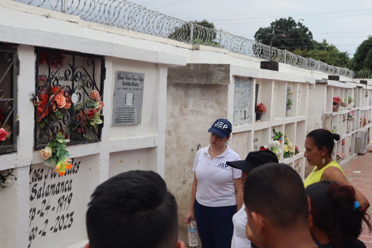JEP protege cementerio en La Guajira por fosas con posibles cadáveres de falsos positivos. Foto: JEP.