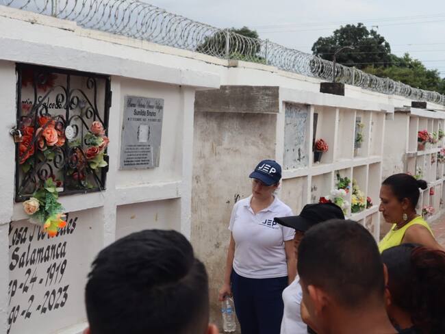 JEP protege cementerio en La Guajira por fosas con posibles cadáveres de falsos positivos. Foto: JEP.