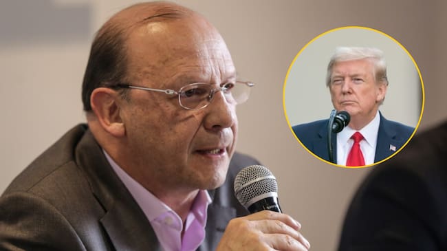 Ministro de Hacienda, Germán Ávila, y Donald Trump. Fotos: Colprensa