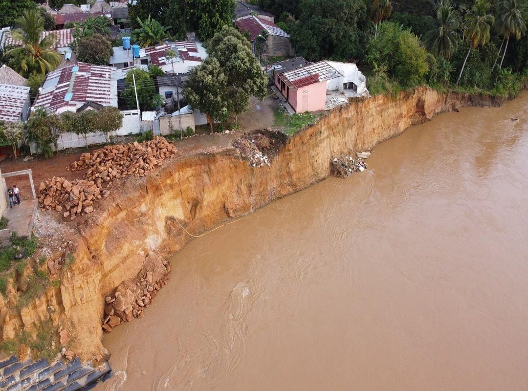 Erosión en Tierralta, Córdoba. Foto: cortesía Alcaldía de Tierralta