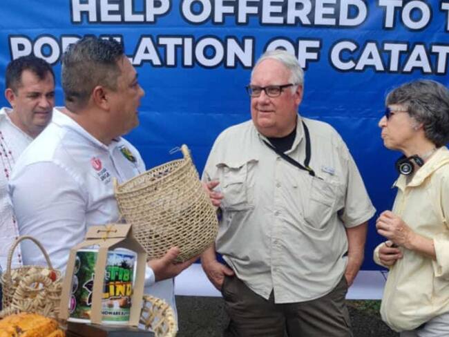 El filántropo estadounidense Howard Graham Buffett llegó a la zona del Catatumbo y hay expectativa por esta visita. / FOTO: Cortesía