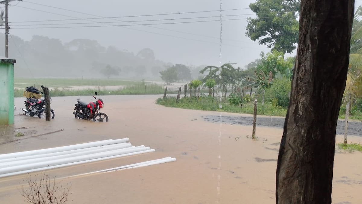 Emergencia por fuertes lluvias en Canalete, Córdoba: el 50% del municipio reporta inundaciones