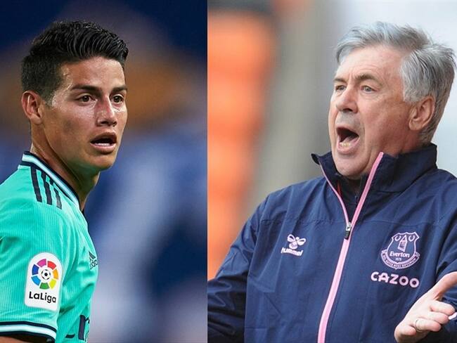James Rodríguez y Ancelotti. Foto: Referencia Getty