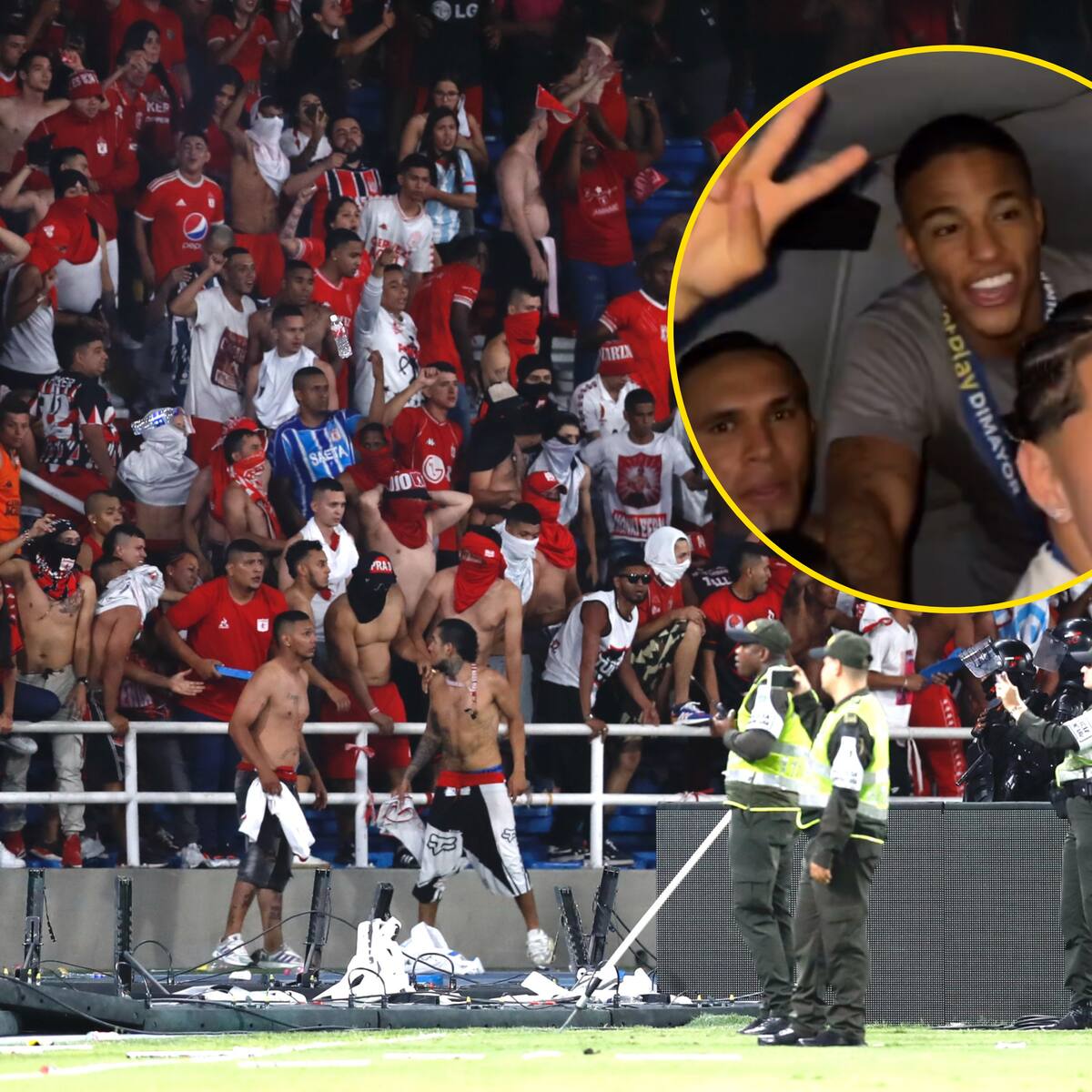 Video: así fue la salida en tanqueta de los jugadores de Nacional del Pascual Guerrero