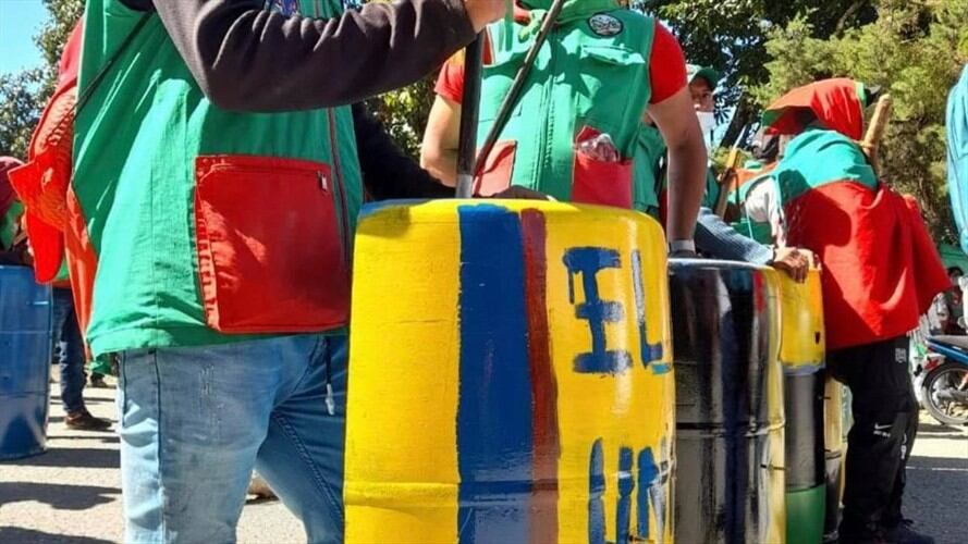 La Guardia Indígena reaccionó y fue activado un explosivo . Foto: Cric