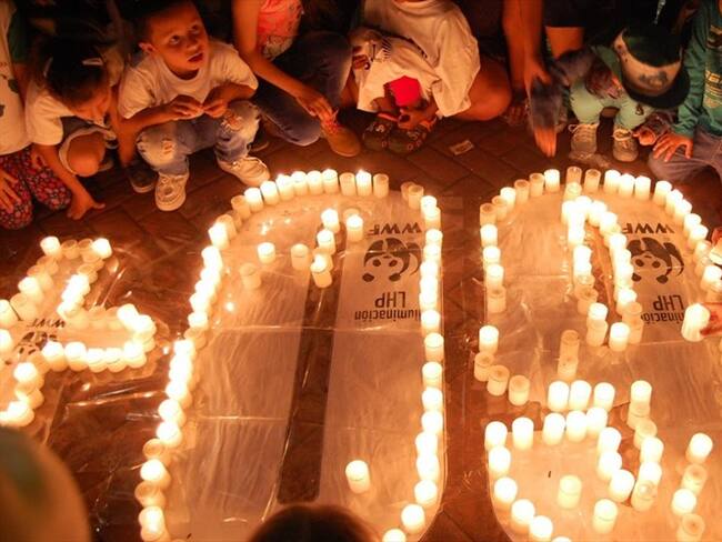 La hora del planeta. Foto: Prensa WWF Colombia