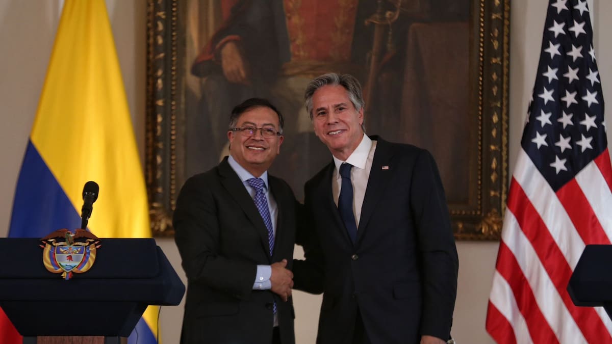 Blinken mostró respaldo a la lucha contra las drogas propuesta por Petro