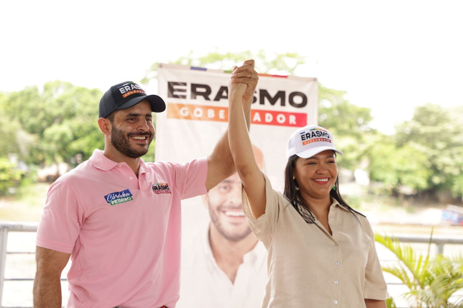 Yessica Cabeza desistió de su candidatura y se unió a la campaña de Erasmo Zuleta. Foto: prensa Erasmo Zuleta. 