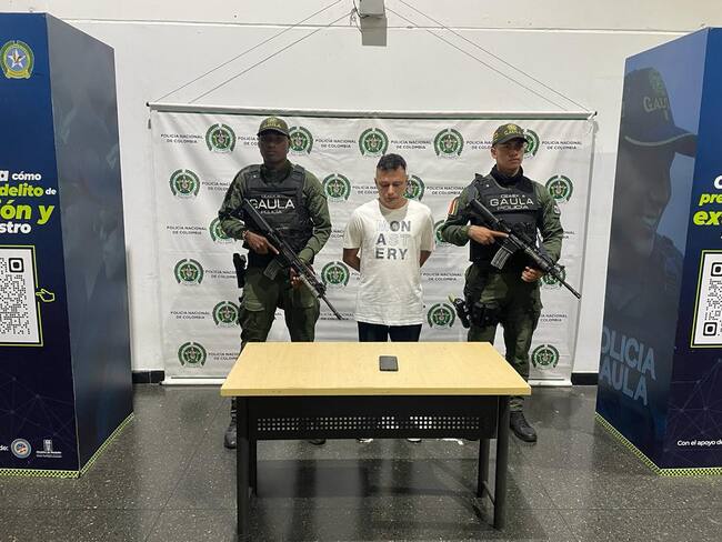 Capturan a alias Lucas, presunto cabecilla del Clan del Golfo. Foto: Fiscalía.