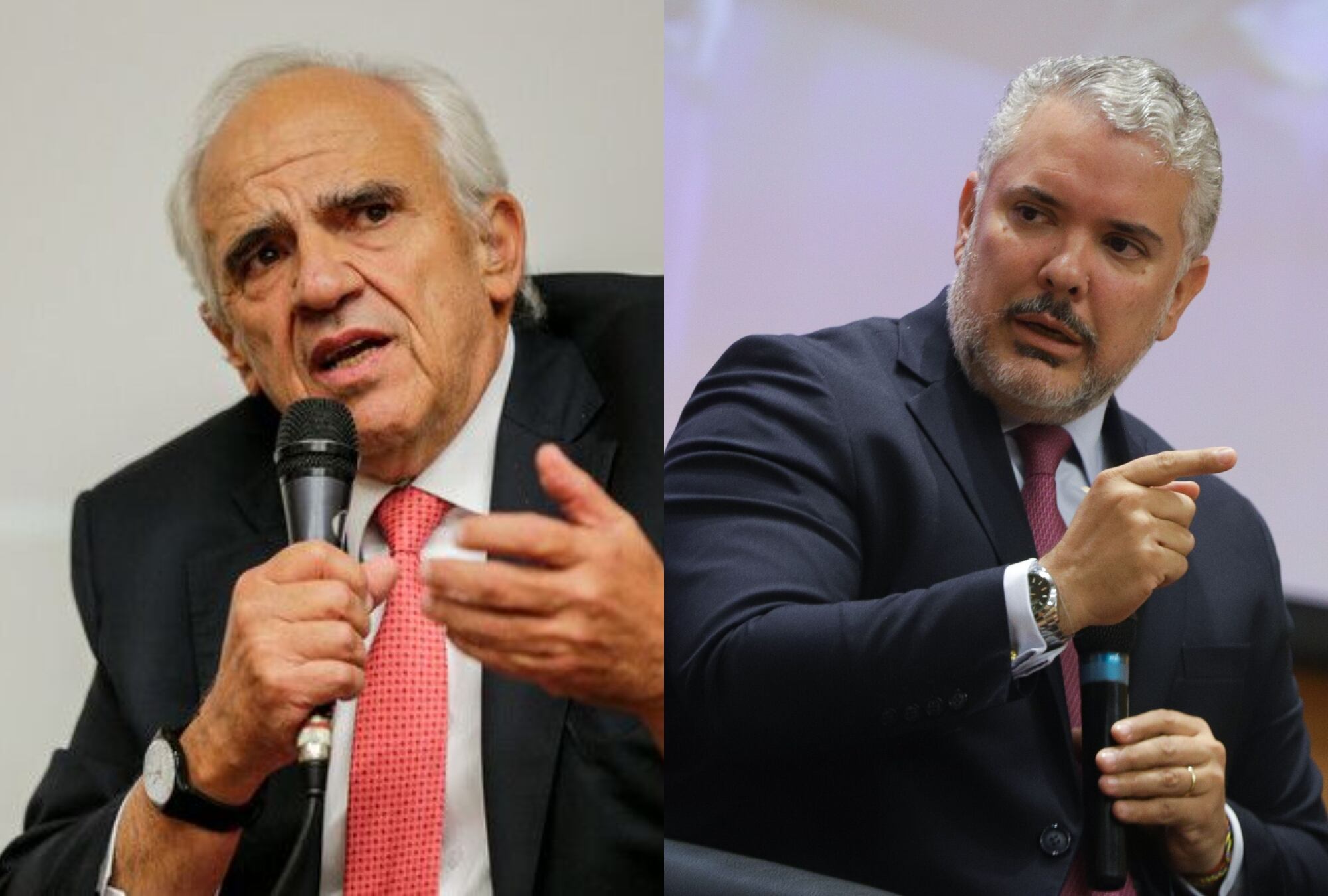 Ernesto Samper e Iván Duque. Fotos: Colprensa.