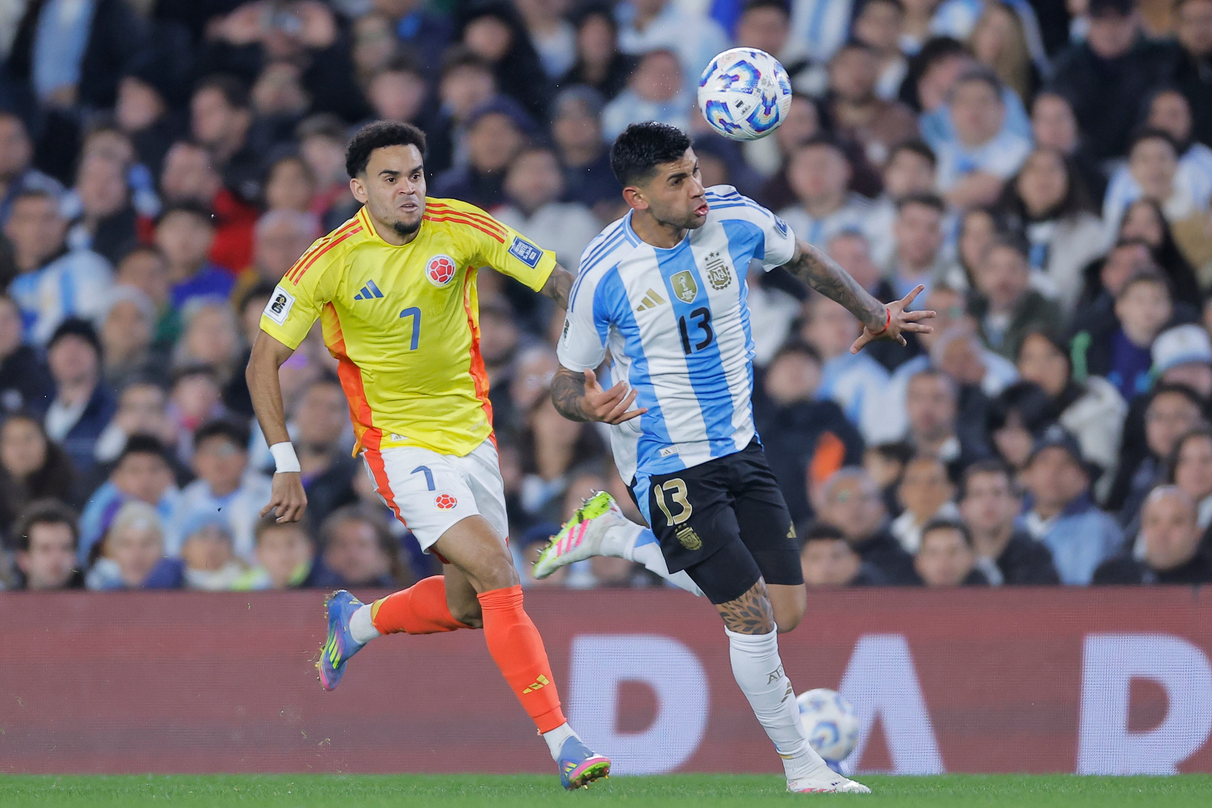 Argentina vs. Colombia. Foto: EFE/ Juan Ignacio Roncoroni.