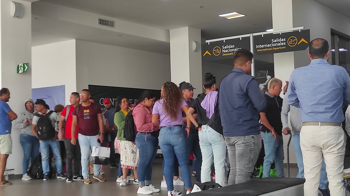 Se presentaron disturbios en el aeropuerto de Barranquilla por vuelos cancelados
