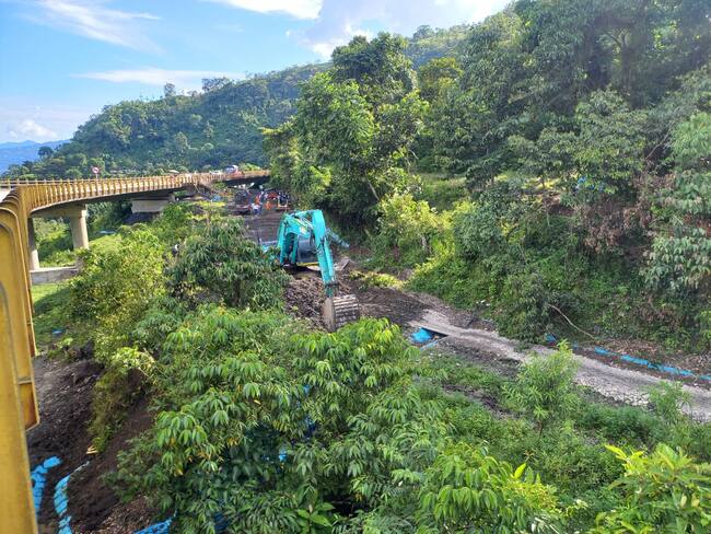 Comunidad de Boyacá y Casanare asegura que las obras en el sector Los Grillos no avanzan. Foto: Suministrada.