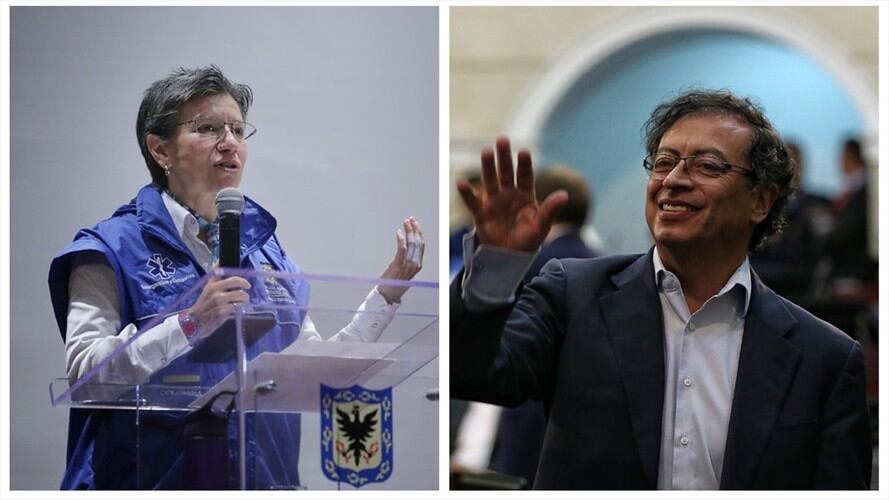 El senador Gustavo Petro hizo duras críticas a la alcaldesa Claudia López.. Foto: Colprensa
