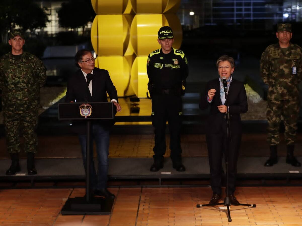 Finalizó la cumbre de seguridad en Bogotá entre Claudia López y Gustavo Petro