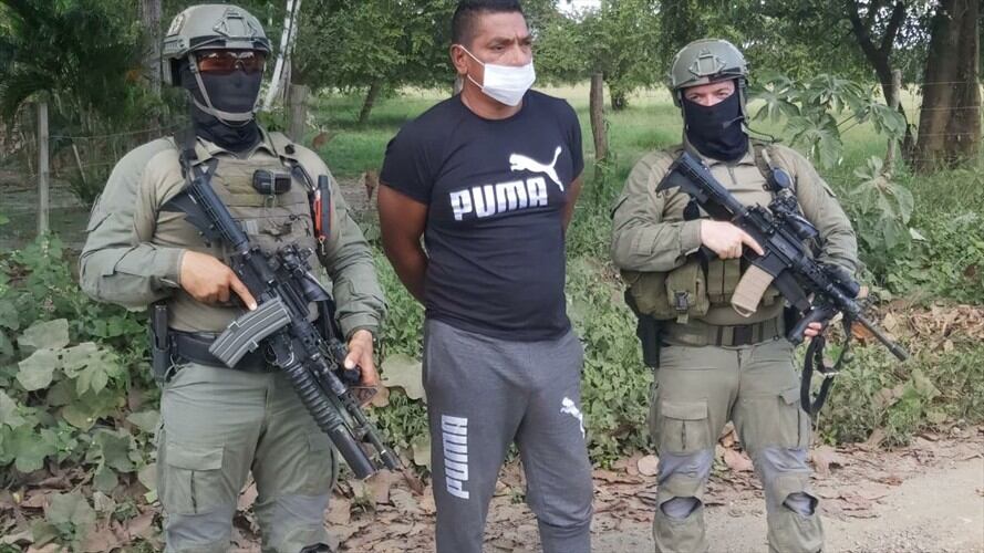 A la cárcel alias Voluntario, quien sería una de las principales fichas de ‘Otoniel’.Foto:Fiscalía.