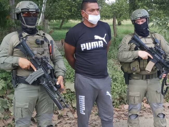 A la cárcel alias Voluntario, quien sería una de las principales fichas de ‘Otoniel’.Foto:Fiscalía.