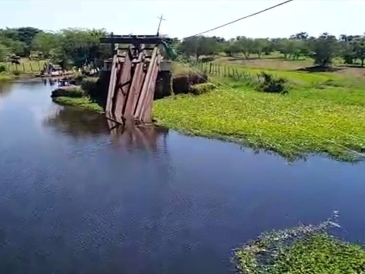 El puente de $850 millones de pesos que ha colapsado dos veces en el Magdalena