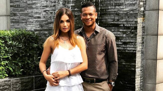 Sara Uribe y Freddy Guarín. Foto: Instagram