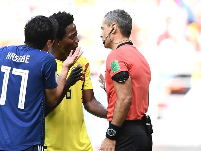 El chocoano Carlos Sánchez se convirtió en el primer jugador expulsado en el Mundial de Rusia 2018. Foto: Getty Images