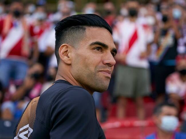 Radamel Falcao García anotó en su primer partido con el Rayo Vallecano. Foto: Getty Images / MANUEL QUEIMADELOS