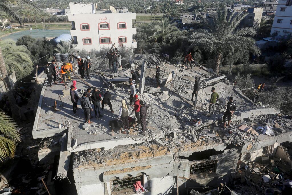 Ataques en Gaza, conflicto. (Foto: Ashraf Amra/Anadolu via Getty Images)