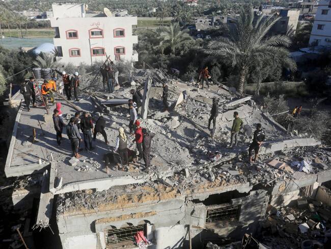 Ataques en Gaza, conflicto. (Foto: Ashraf Amra/Anadolu via Getty Images)