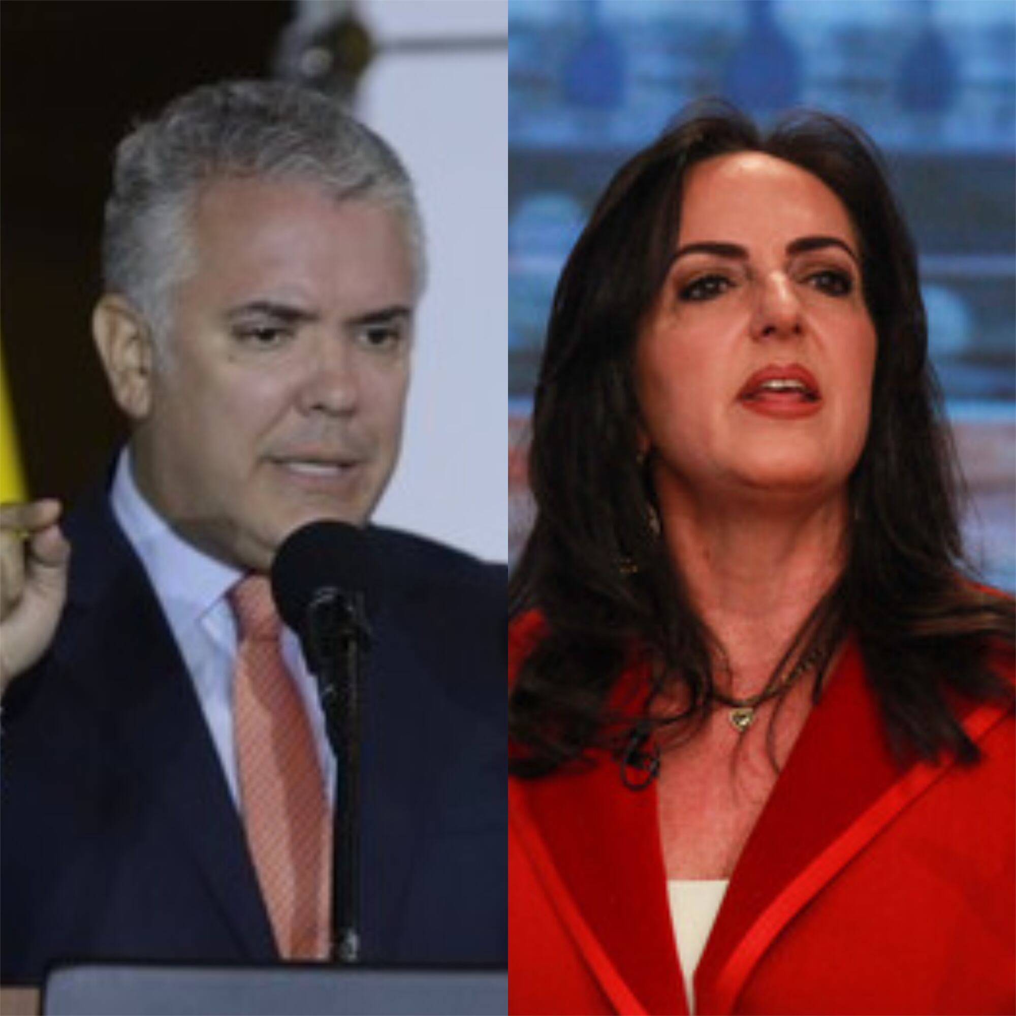 Iván Duque y María Fernanda Cabal. Foto: Colprensa - Álvaro Tavera / Camila Díaz