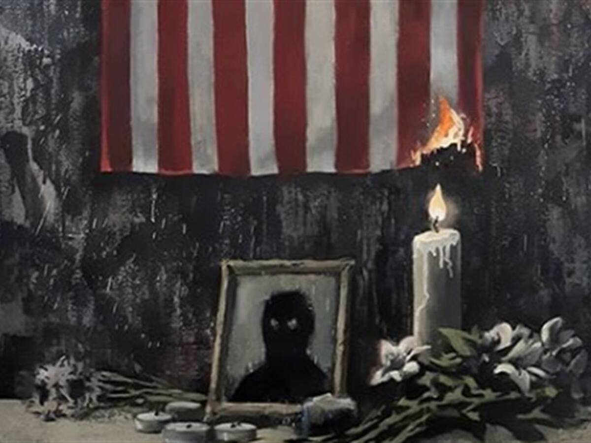 Es mi problema: Banksy rinde homenaje a George Floyd con una nueva obra
