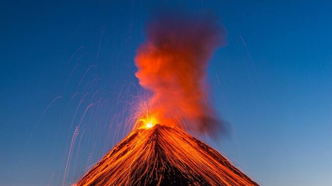 En erupción el volcán de Fuego de Guatemala. Foto: Getty Images