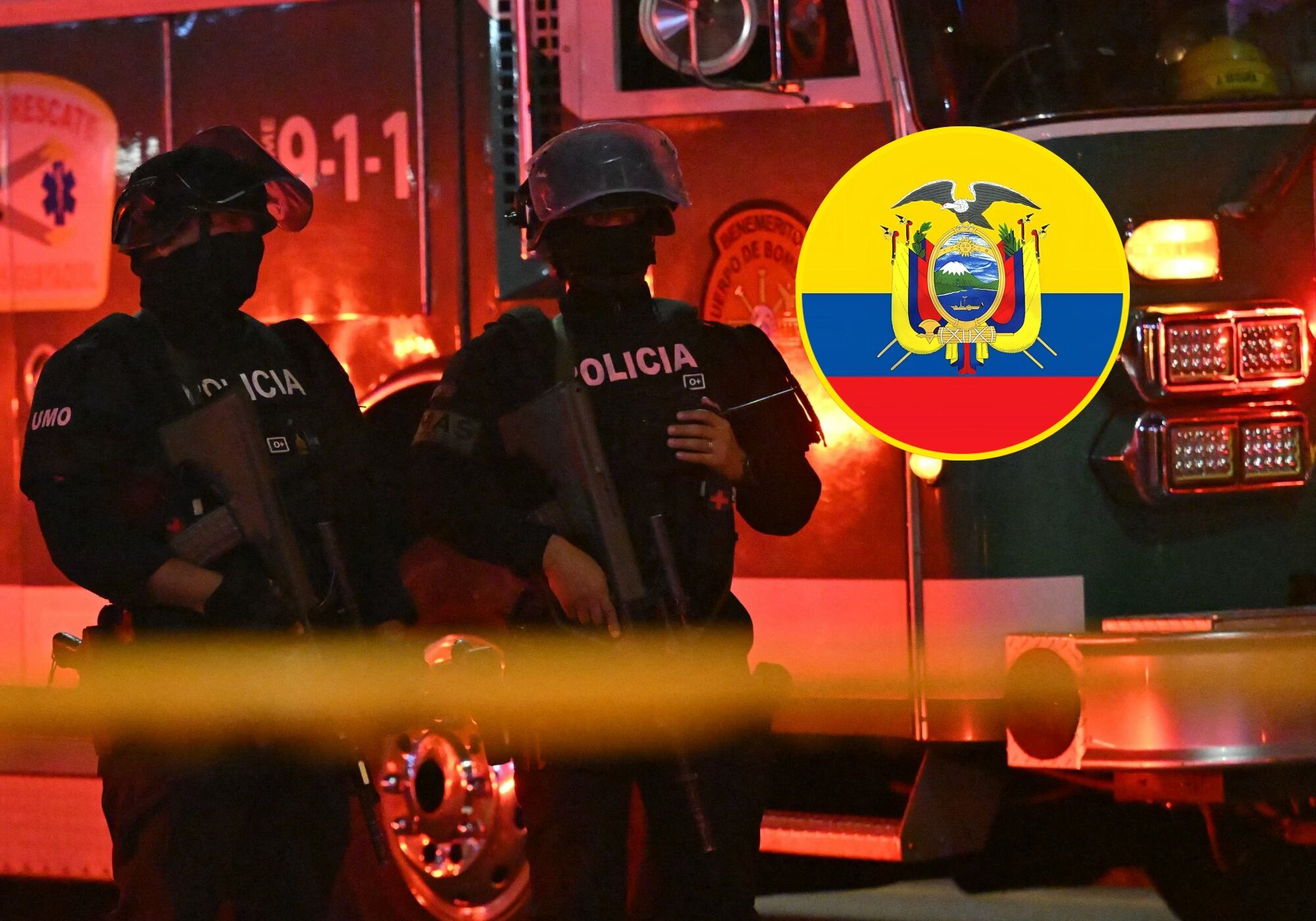 A 30 subió el número de heridos por la explosión de un coche bomba en Ecuador. Foto: AFP.