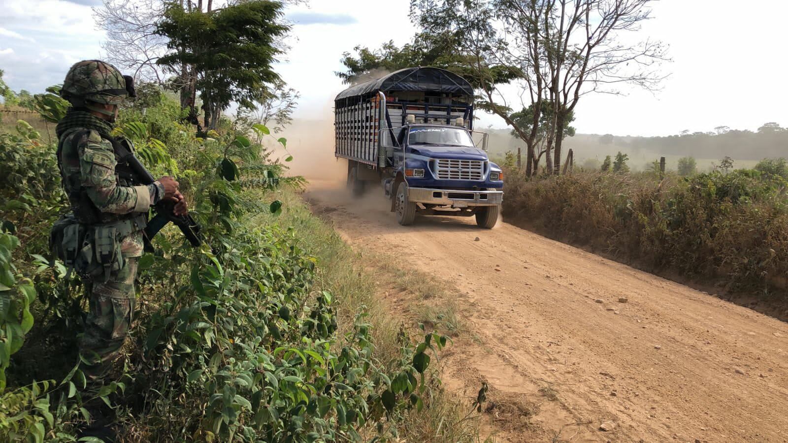 Traslado del ETCR YARI al departamento de Caquetá. Foto: Cortesía Ministerio de Defensa