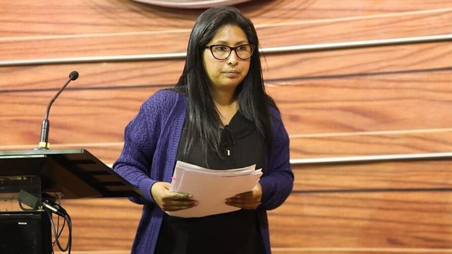Presidenta del Congreso de Bolivia, Eva Copa. Foto: Agencia EFE