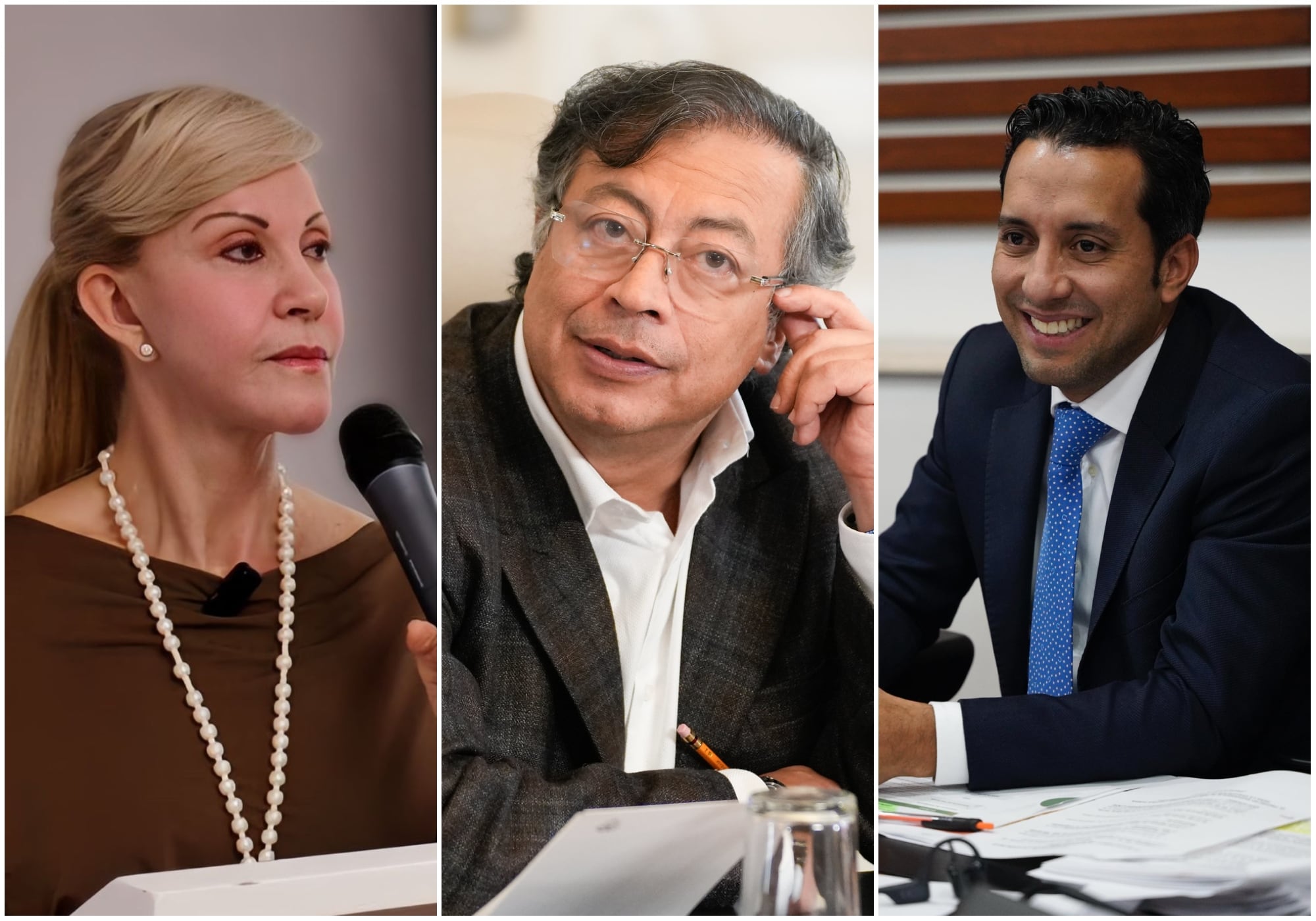 Choque entre Gobernadora del Valle y presidente Petro por suspensión de Julián López. Foto: Gobernación del Valle del Cauca/ Presidencia.