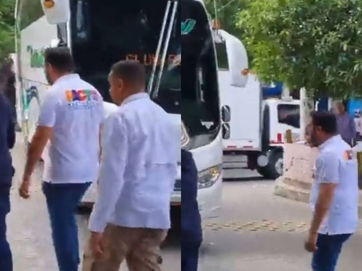 Agmeth Escaf fue abucheado al término de las marchas en Barranquilla